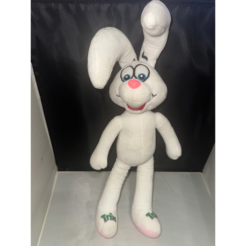 General Mills Trix Cereal Rabbit Plush White Bunny Mascot 17 inch Stuffed Animal